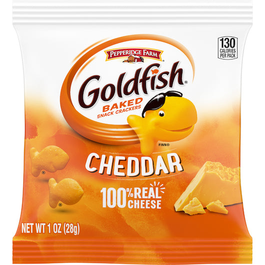 PEPPERIDGE FARMS GOLDFISH CHEDDAR CRACKERS, 60 - 1 OZ