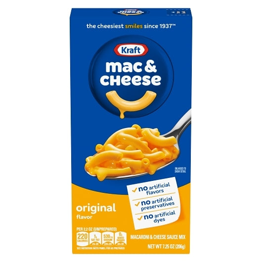 KRAFT ENTREE MACARONI & CHEESE, 35 - 7.25 OZ