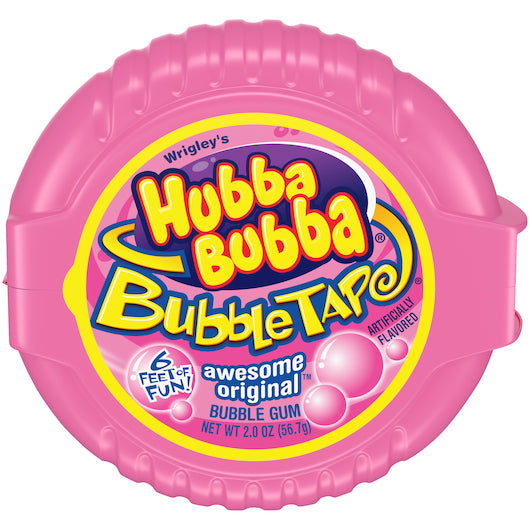 HUBBA BUBBA ORIGINAL BUBBLE TAPE 2 OUNCE 6 COUNT 24 PER CASE