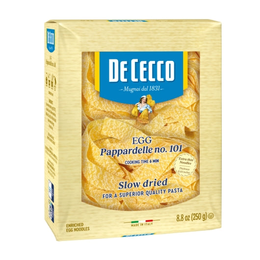 DE CECCO EGG PAPPARDELLE PASTA, 12 - 8.8 OZ