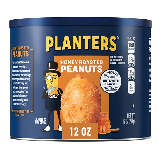 PLANTERS HONEY ROAST PEANUT, 12 - 12 OZ