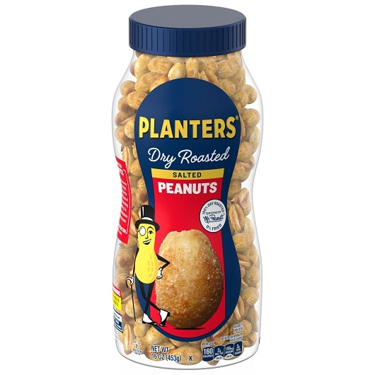 PLANTERS DRY ROASTED PEANUT, 12 - 16 OZ