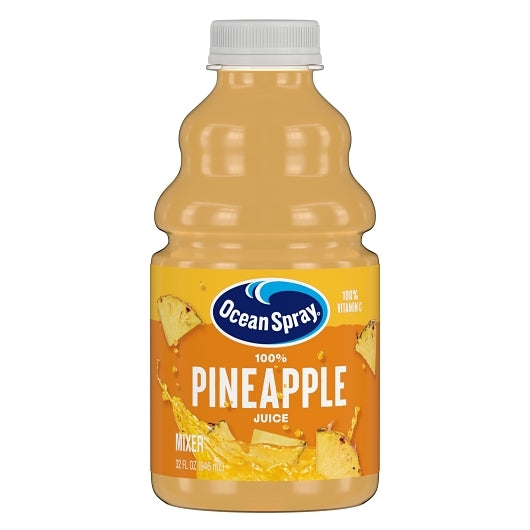 OS 100% PINEAPPLE JUICE, 32Z, 12CT