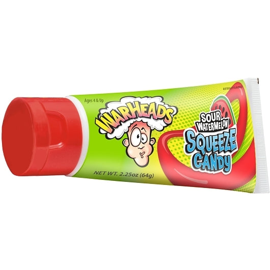 WARHEADS SOUR WATERMELON SQUEEZE CANDY, 6 - 12 - 2.25 OZ