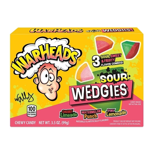 WARHEADS WEDGIES THEATER BOX, 12 - 3.5 OZ