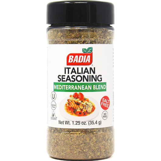 BADIA ITALIAN SEASONING, 6 - 1.25 OZ