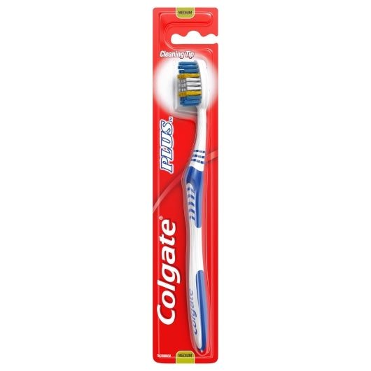 COLGATE TOOTHBRUSH MANUAL PLUS ADULT, 12 - 6 - 1 EA