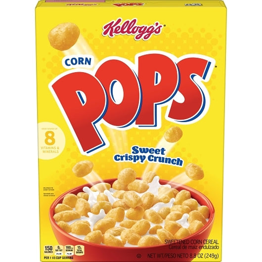 KELLOGG'S CORN POPS ORIGINAL CEREAL BOX, 18 -8.8 OZ