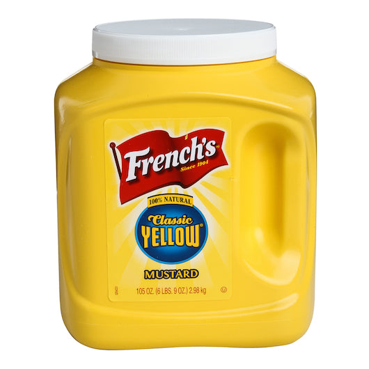 French's Yellow Mustard, Kosher, 4 - 105 OZ