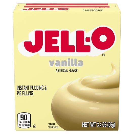 JELL-O VANILLA FLAVORED INSTANT PUDDING MIX, 24 - 3.4 OZ
