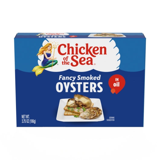 Chicken of the Sea Smoked Oysters in Oil 18/3.75 ounce