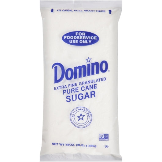 DOMINO CANE SUGAR GRANULATED PERFECT POUCH, 12 - 3 LB