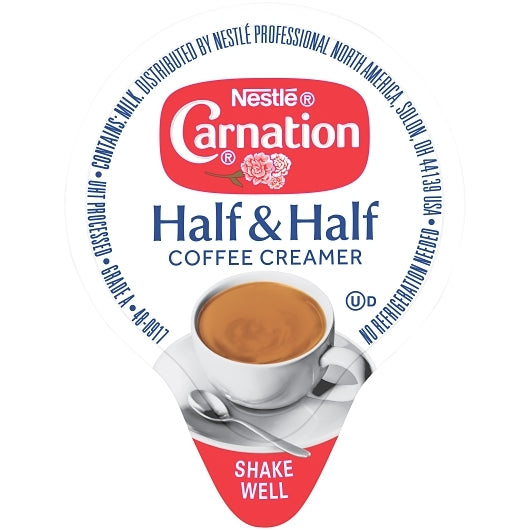 NESTLE CARNATION Coffee Creamer Half and Half, Liquid Creamer Singles - 0.304 fl oz, Box of 360