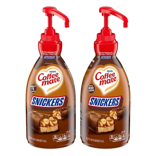 COFFEE-MATE Snickers Pmp Btl 2x1.5L US