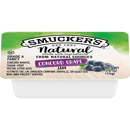 Smucker's 1/2 Ounce Natural Concord Grape Jam