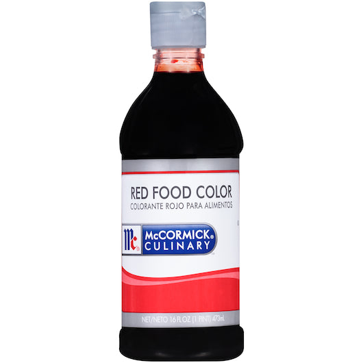 McCormick Culinary Red Food Color, 16 fl oz (Case of 6)