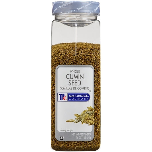 McCormick Culinary Whole Cumin Seed, 16 oz (Case of 6)