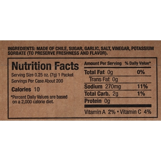 200/7 gm Cha! by Texas Pete Sriracha