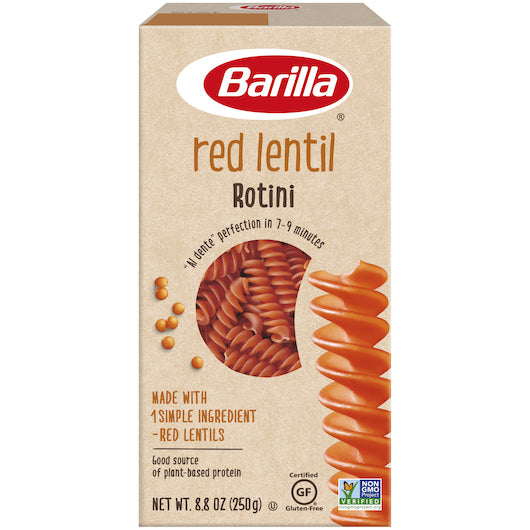 Legume Red Lentil Rotini 8.8ooz x10 USA