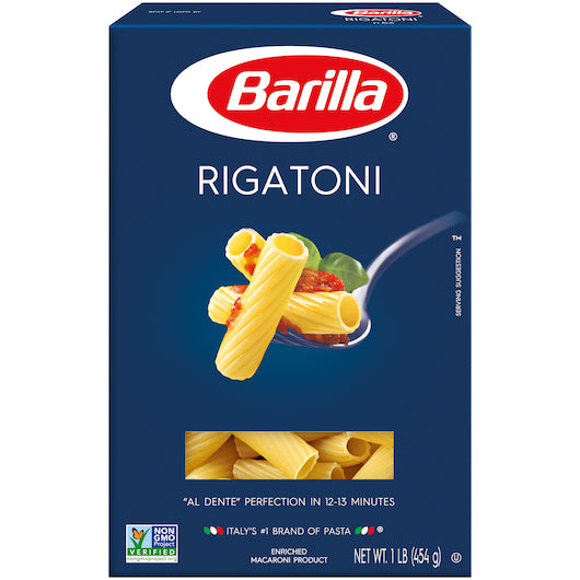 Rigatoni Barilla 16oz 12 Pack USA