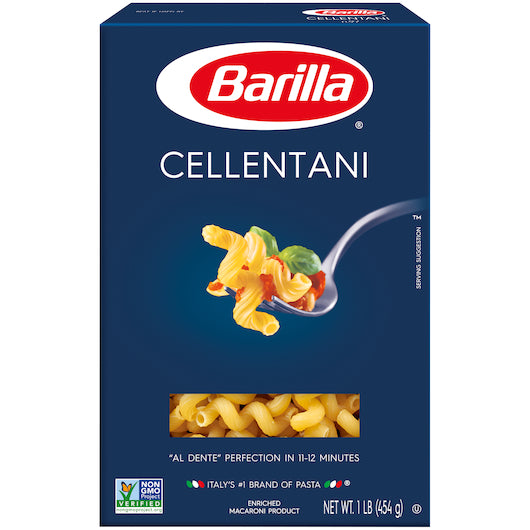 Cellentani Barilla 16oz 12 Pack USA