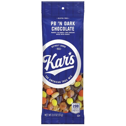 KAR'S NUTS PEANUT BUTTER & DARK CHOCOLATE, 3 - 12 - 2 OZ