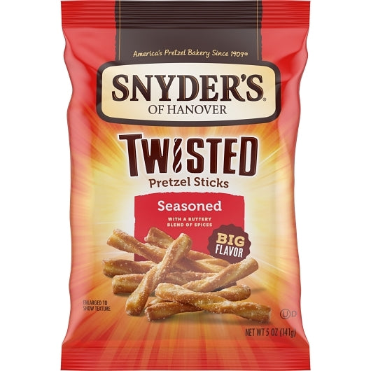 Snyder's of Hanover, Seasoned Twisted PretzelSticks, 5 Oz Bag