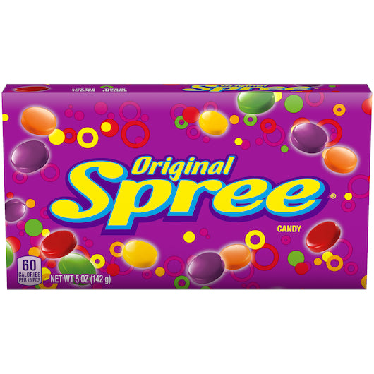 Spree Original Candy, Video Box, 5 Ounce (Pack of 12)