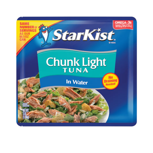 STARKIST CHUNK LIGHT TUNA IN WATER, 6 - 48 OZ