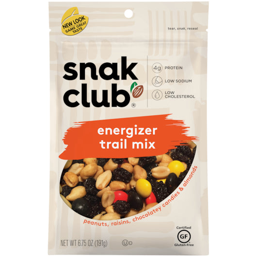 SNAK CLUB ENERGIZER TRAIL MIX, 6 - 2.53 LB