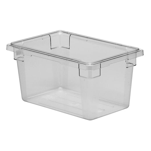 CAMBRO CAMWEAR 12 INCH X 18 INCH X 9 INCH DEEP 4.75 GALLON CLEAR POLYCARBONATE FOOD STORAGE BOX, 1 -