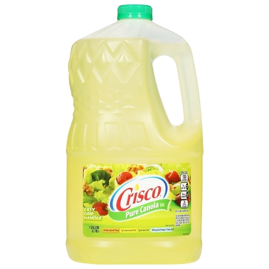 Crisco 1 Gallon pure Canola Oil 128 Ounce Bottles - Case