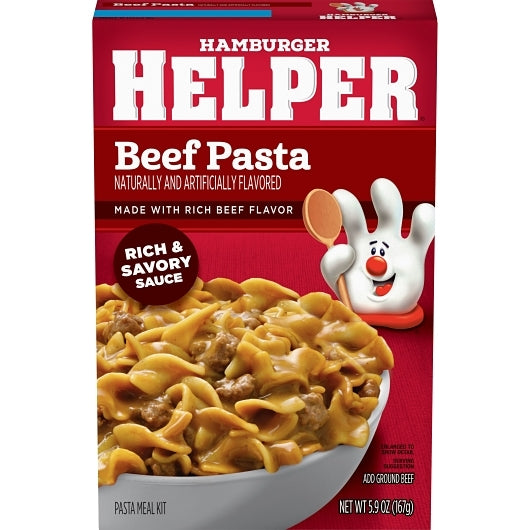 HELPER PASTA BEEF WITH RICH BEEF FLAVOR, 12 -5.9 OZ