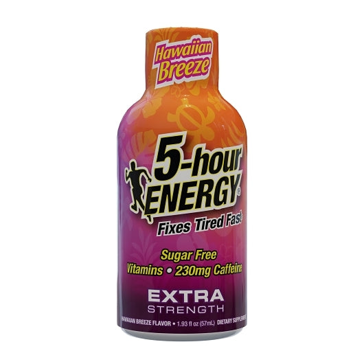 5-hour ENERGY(R) Shot, Extra Strength, Hawaiian Breeze 12-Pack Tray, 18x12 Packs, 216 Total bottles