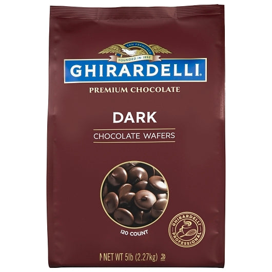 GHIRARDELLI QUEEN DARK CHOCOLATE WAFERS, 2 - 80 OZ