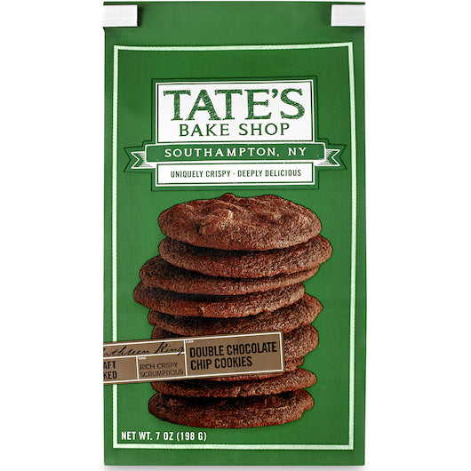 TATE'S BAKE SHOP DOUBLE CHOCOLATE CHIP COOKIES, 12 - 7 OZ