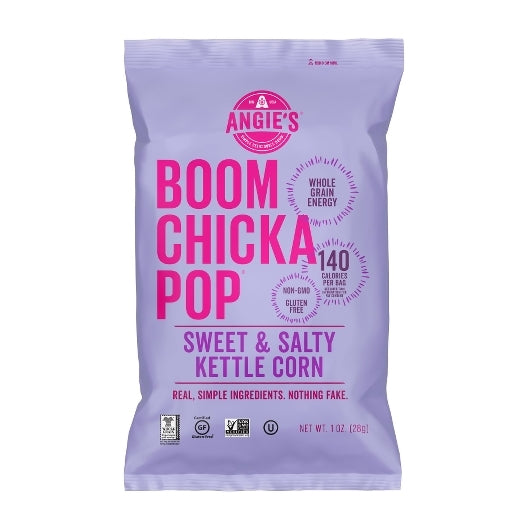 Angie's BOOMCHICKAPOP Sweet & Salty Kettle Corn Popcorn, 1 oz. (Pack of 24)