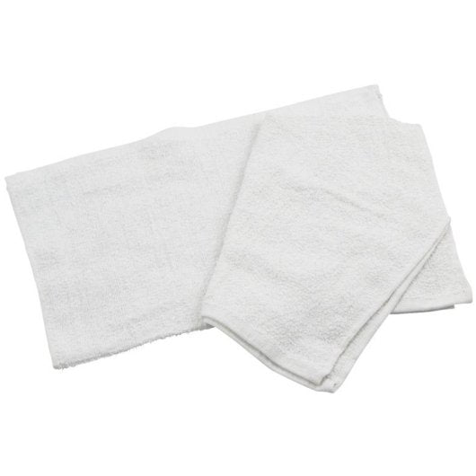 WINCO COTTON BAR TOWEL, 16? X 19?, WHITE, 1 1 DZ