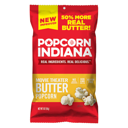 POPCORN INDIANA MOVIE THEATER BUTTER, 6 - 3 OZ