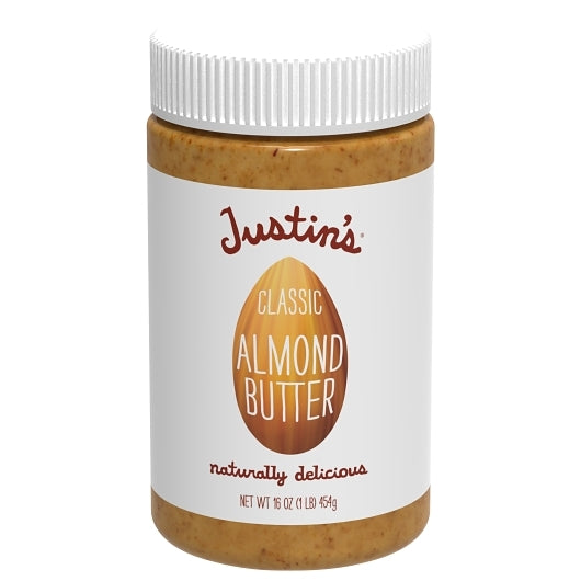 JUSTIN'S CLASSIC ALMOND BUTTER, 6 - 16 OZ
