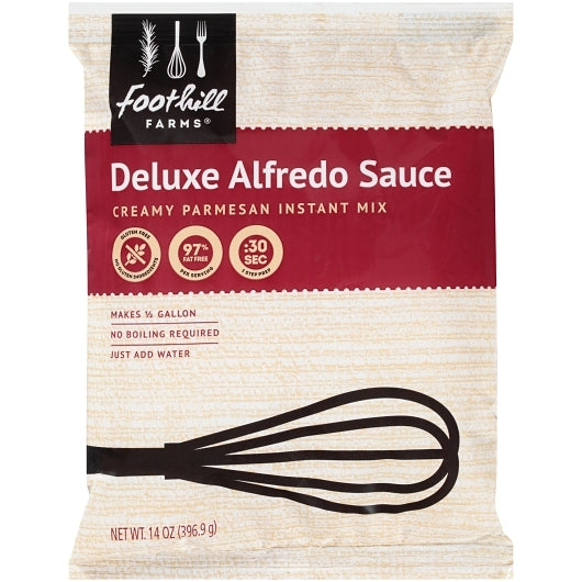 Foothill Farms Deluxe Alfredo Sauce Creamy Parmesan Instant Mix - 8/14 oz