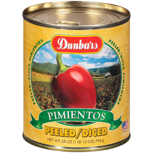 12/2.5 Diced Pld Pimiento Dunbar Label