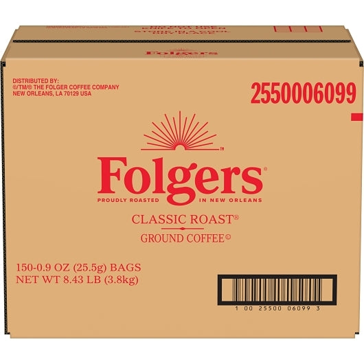 Folgers 0.9 Ounce Classic Fraction 150CT