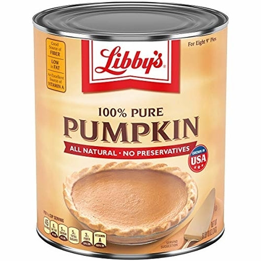 Libby's 100% Pure Pumpkin 6 x 3 kg