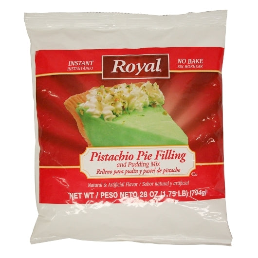 12-28 oz. Royal Instant Pistachio Pudding andPie Filling Mix