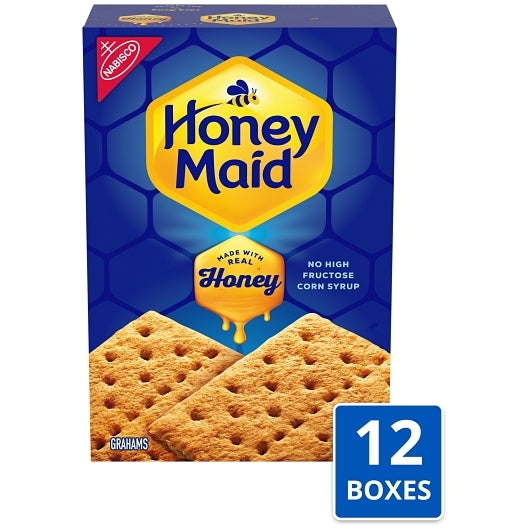 NABISCO HONEY MAID ORIGINAL GRAHAM CRACKERS 14.4 OZ x 12