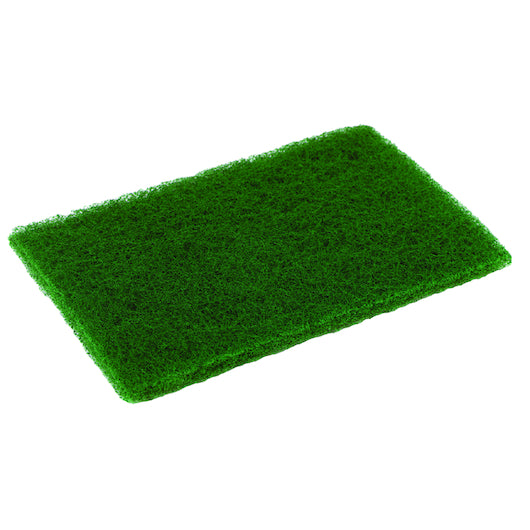 Green Medium Duty Scouring Pad, 6? x 9?.