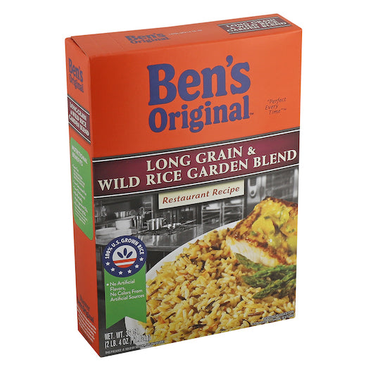 BEN'S ORIGINAL LONG GRAIN AND WILD GARDEN BLEND, 6 - 36 OZ