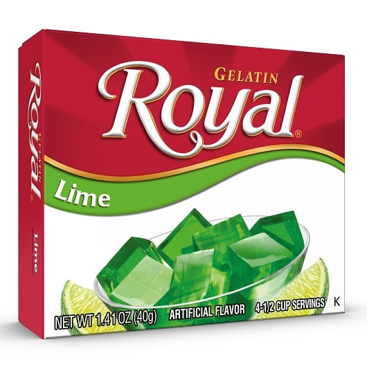 ROYAL LIME FLAVORED GELATIN MIX, 12 - 1.41 OZ
