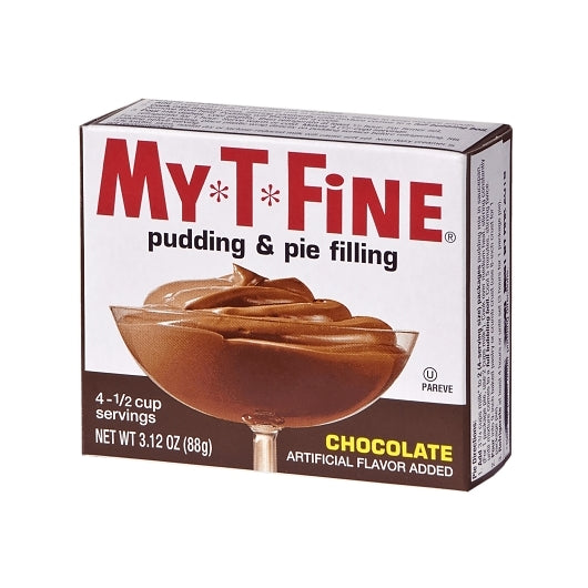 MY T FINE CHOCOLATE PUDDING & PIE FILLING, 12- 3.12 OZ